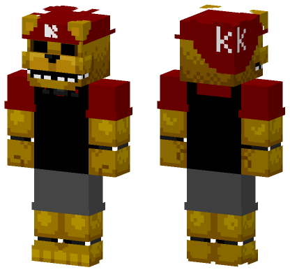 FNAF Golden Freddy Skin Minecraft Bedrock skin