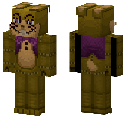 FNAF HW Springbonnie Minecraft Bedrock skin