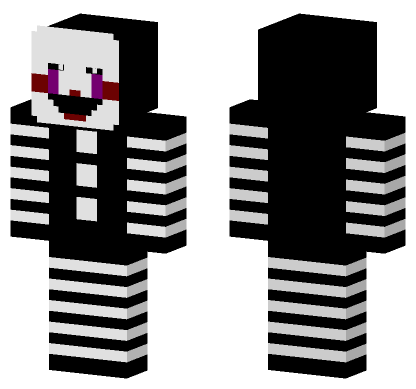 FNAF Marionette Puppet HD Minecraft Bedrock skin