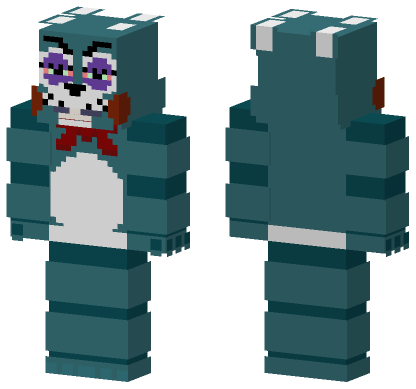 FNAF Movie Toy Bonnie Red Eyes Minecraft Bedrock skin