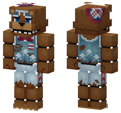 FNAF Special Delivery Firework Freddy Minecraft Bedrock skin