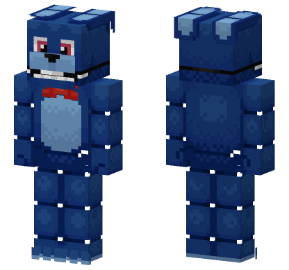FNAF World Adventure Bonnie Minecraft Bedrock skin