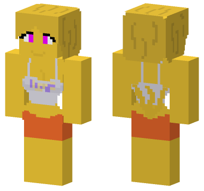 Fnia Classic Chica Minecraft Bedrock skin