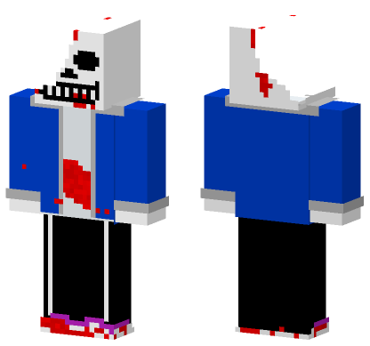 Forgotten Sans Minecraft Bedrock skin