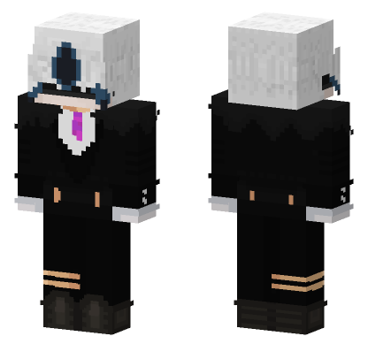 Formal Black Suit Minecraft Bedrock skin