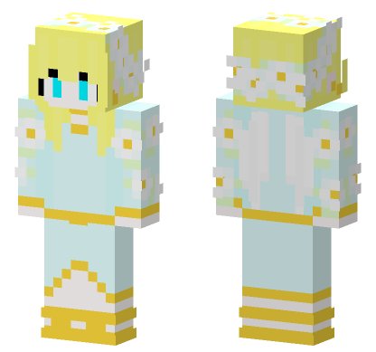 Fox Shy Bunny Angel Minecraft Bedrock skin