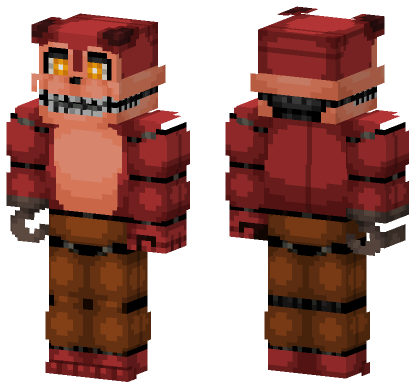 Foxy Fredbear's Family Diner Minecraft Bedrock skin