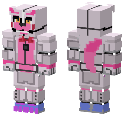 Foxy Funtime Minecraft Skin Minecraft Bedrock skin