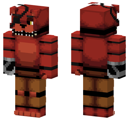 Foxy The Pirate Minecraft Bedrock skin