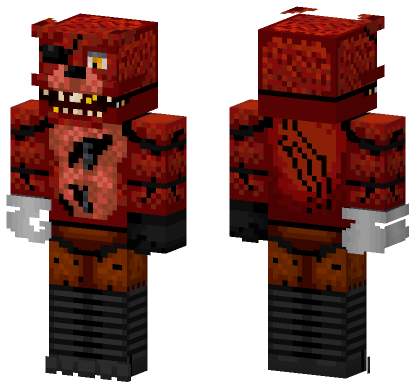 Foxy The Pirate Minecraft Bedrock skin