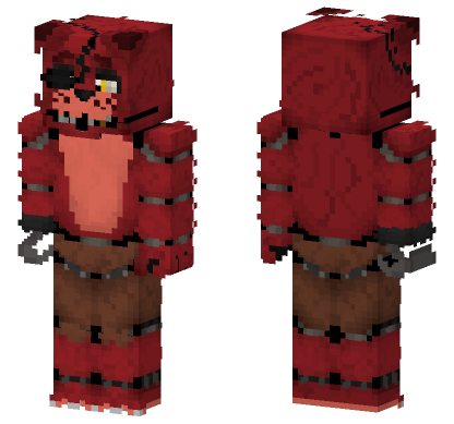 Foxy The Pirate Fox Minecraft Bedrock skin