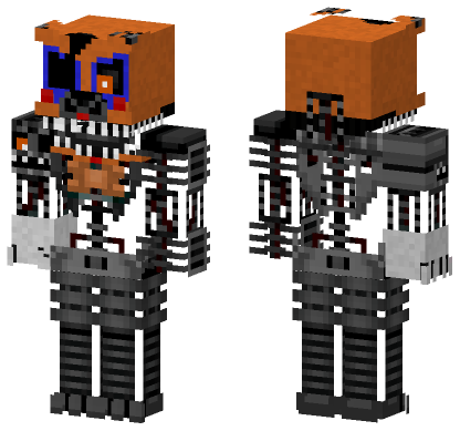 Foxy The Pirate Fox Minecraft Bedrock skin