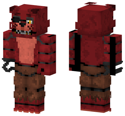 Foxy The Pirate Fox Minecraft Bedrock skin