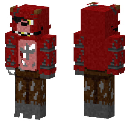 Foxy The Pirate Fox Minecraft Bedrock skin