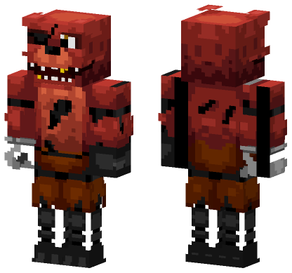 Foxy The Pirate Fox Minecraft Bedrock skin