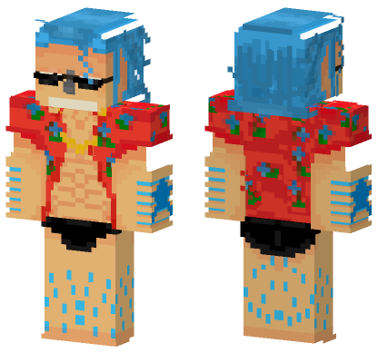 Franky One Piece Minecraft Bedrock skin