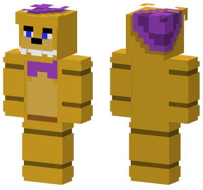 Fredbear Alive Eyes Minecraft Bedrock skin