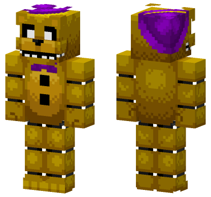 Fredbear UCN FNAF 2 AR Minecraft Bedrock skin