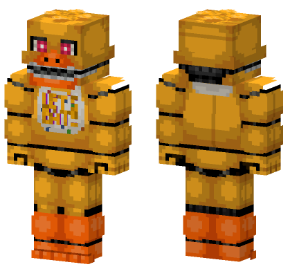 Fredbear's Family Diner Chica Minecraft Bedrock skin