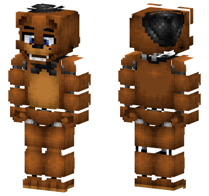 Freddy Fazbear Minecraft Bedrock skin