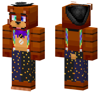 Freddy Fazbear Minecraft Bedrock skin