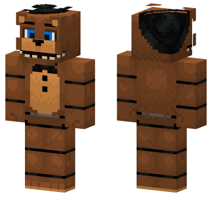 Freddy Fazbear Minecraft Bedrock skin