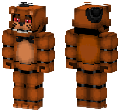 Freddy Fazbear FNAF 1 Minecraft Bedrock skin