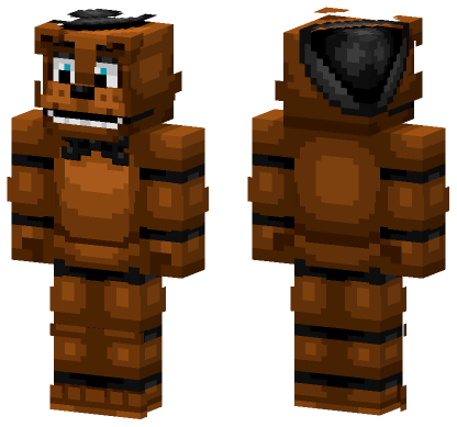 Freddy Fazbear FNAF 1 Minecraft Bedrock skin