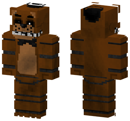 Freddy Fazbear FNAF Movie Pack Minecraft Bedrock skin