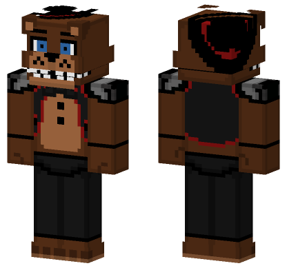 Freddy Fazbear FNAF Skin Minecraft Bedrock skin