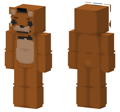 Freddy Fazbear Plush Minecraft Bedrock skin
