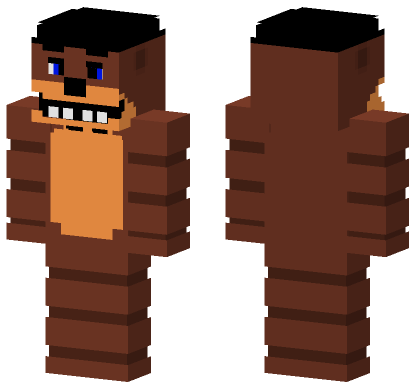 Freddy Fazbear Retake Minecraft Bedrock skin