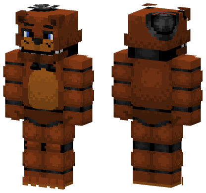 Freddy Fazbear Skin Minecraft Bedrock skin