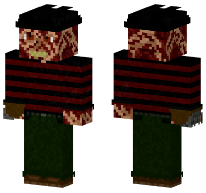 Freddy Krueger Nightmare Skin Minecraft Bedrock skin