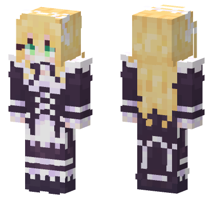 Frederica Maid Outfit Minecraft Bedrock skin