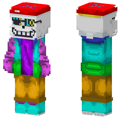 Fresh Sans Skin Minecraft Bedrock skin