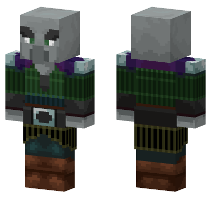 Friendly Pillager Minecraft Bedrock skin