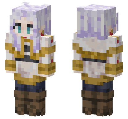 Frieren Mage Outfit Minecraft Bedrock skin
