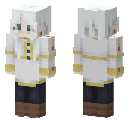 Frieren White Mage Minecraft Bedrock skin
