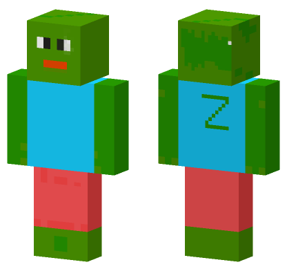 Frog Summer Skin Minecraft Bedrock skin