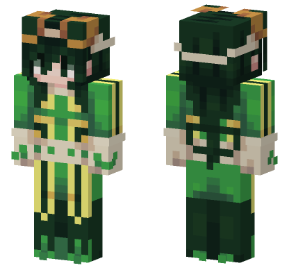 Froppy Green Outfit Minecraft Bedrock skin