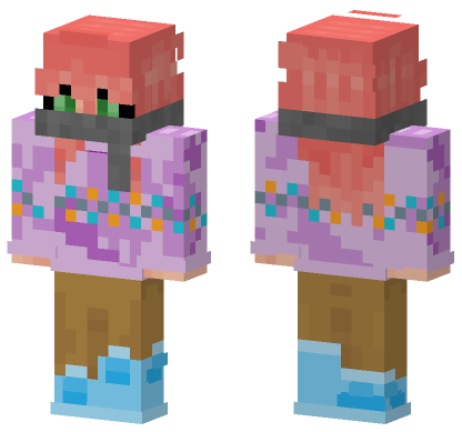 Frosty Belle Minecraft Bedrock skin