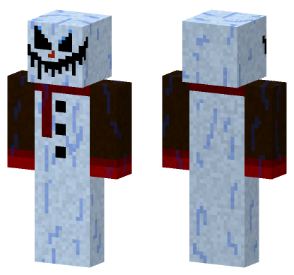 Frosty Entity Large Triangle Eyes Steve Minecraft Bedrock skin
