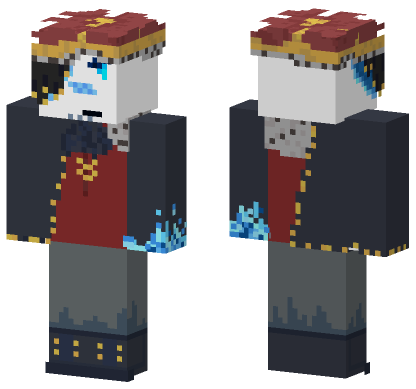 Frozen Monarch Cruel King Minecraft Bedrock skin