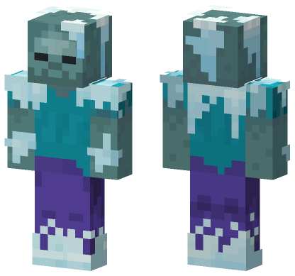 Frozen Zombie Skin Minecraft Bedrock skin