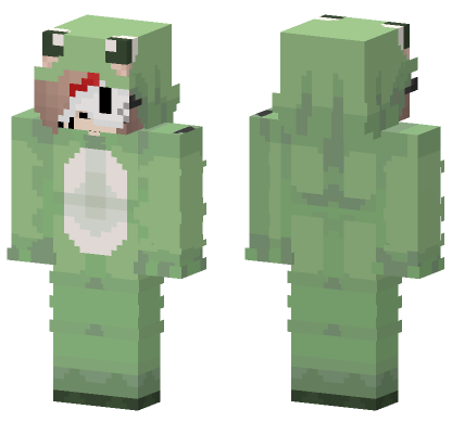 Ftwolfy112 Frog Onesie Minecraft Bedrock skin