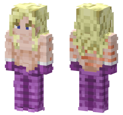 Funny Valentine Shirtless Minecraft Bedrock skin