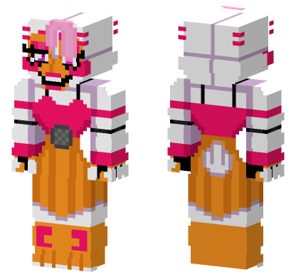 Funtime Chica Final Version Minecraft Bedrock skin