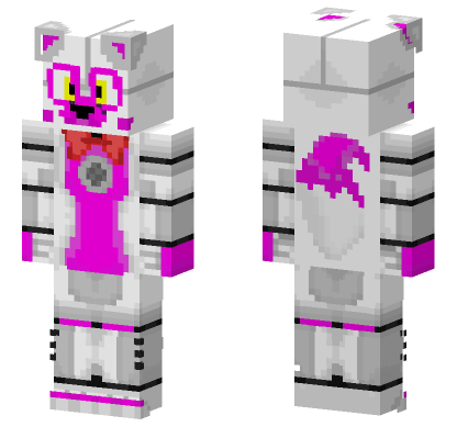 Funtime Foxy Fixed Minecraft Bedrock skin