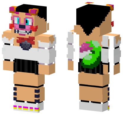 Funtime Foxy Friend Moon Minecraft Bedrock skin